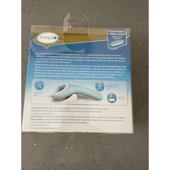 Amope Pedi Perfect Wet Dry Electronic Pedicure Foot File and Callus Remover - Picture 4 of 8